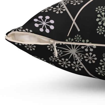 Dandelion Nightfall Throw Pillow