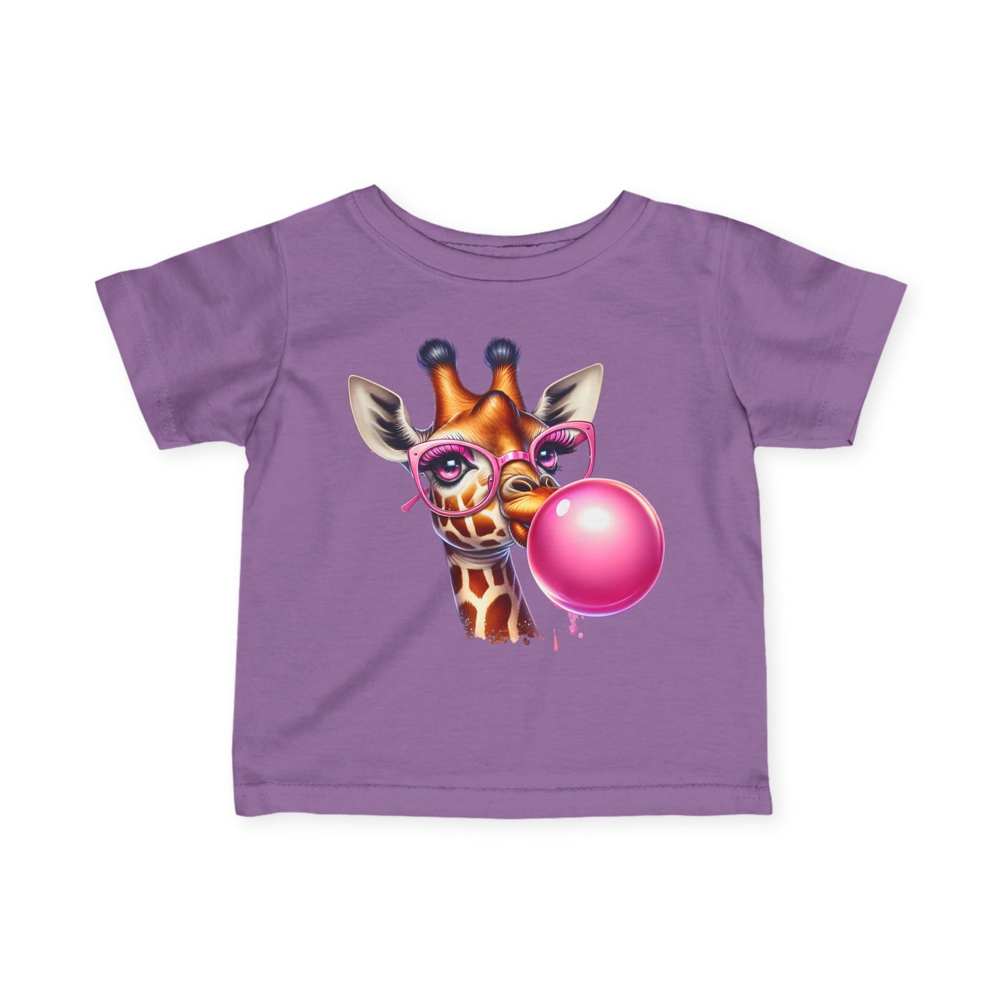 ""Giraffe Blowing Bubble Infant Soft T-Shirt