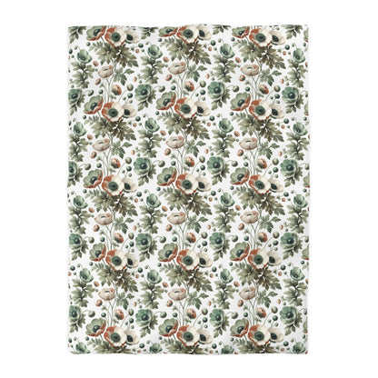 Whimsy In Bloom Microfiber Duvet Cover