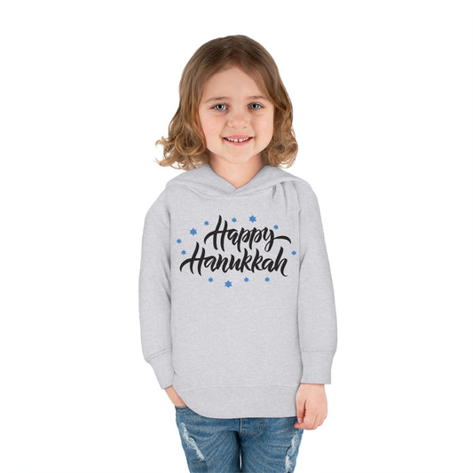 Happy Hanukkah 3 Toddler Pullover Fleece Hoodie