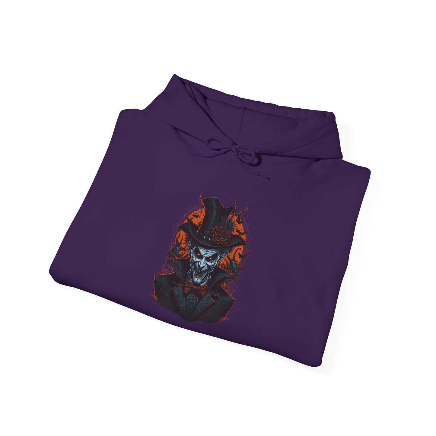 Creepy Demon Wearing Top Hat Heavy Blend™ Hooded Sweatshirt