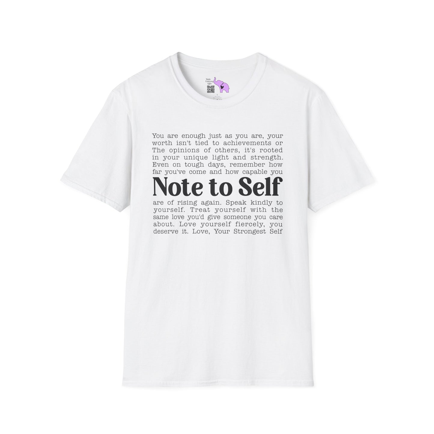 Note To Self... Adult T-shirt