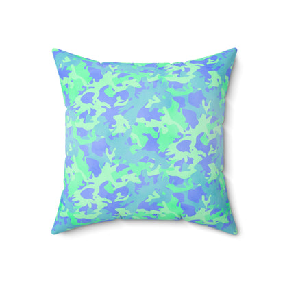 Glacier Grove Camo Throw Pillow