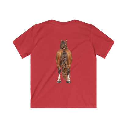 ""Front to Back Horse Lover Youth Softstyle Tee