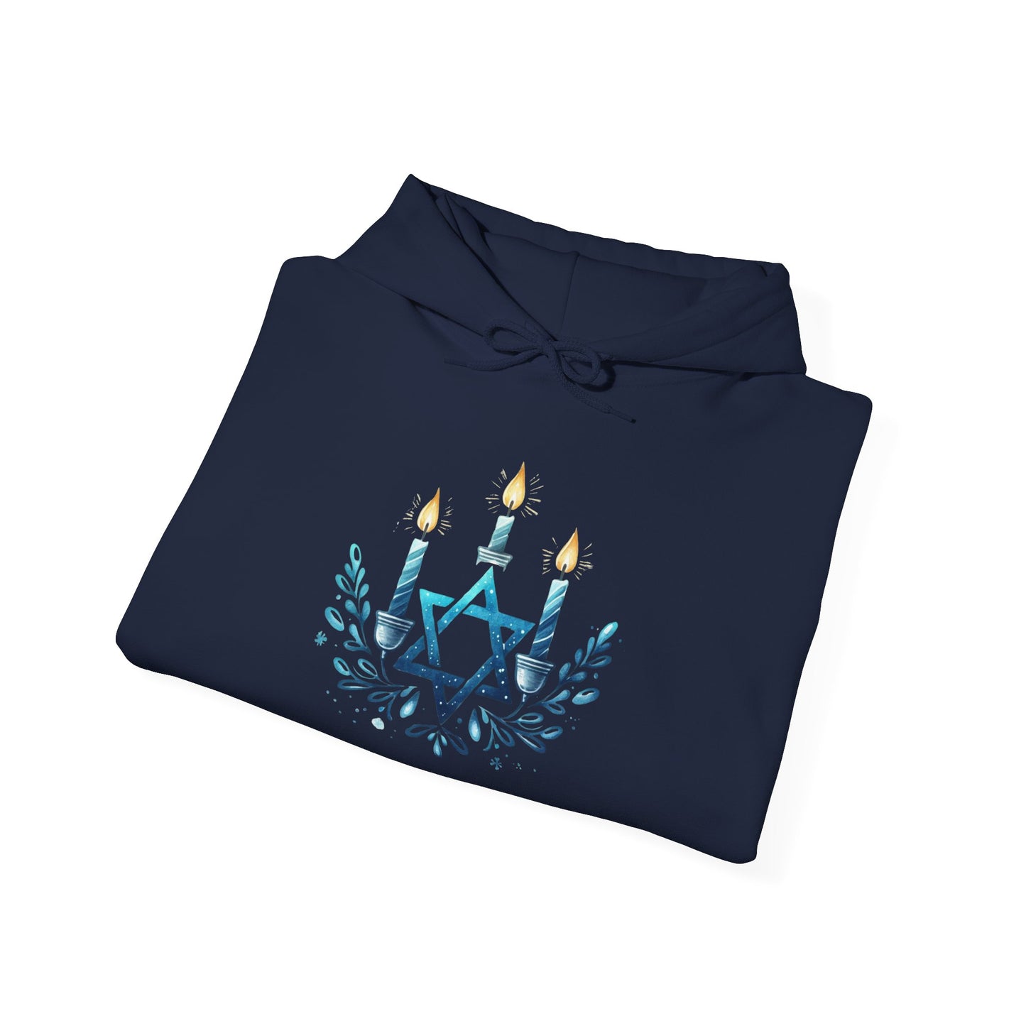 Star & Flame Hanukkah Adult Heavy Blend™ Hooded Sweatshirt