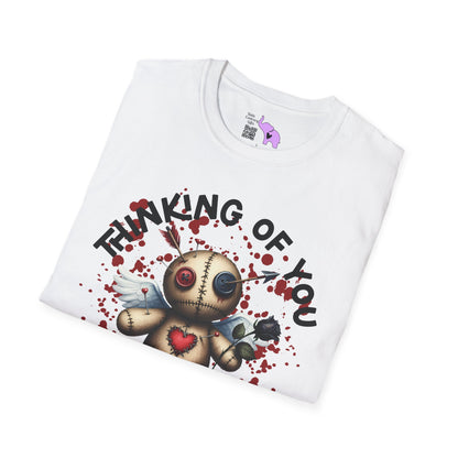 Anti-Valentine Voodoo Doll Adult T-shirt