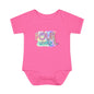 Pastel Wild One Milestone Baby Bodysuit-Four Weeks