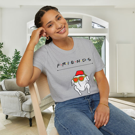 Friends; Thanksgiving Turkey Adult T-shirt