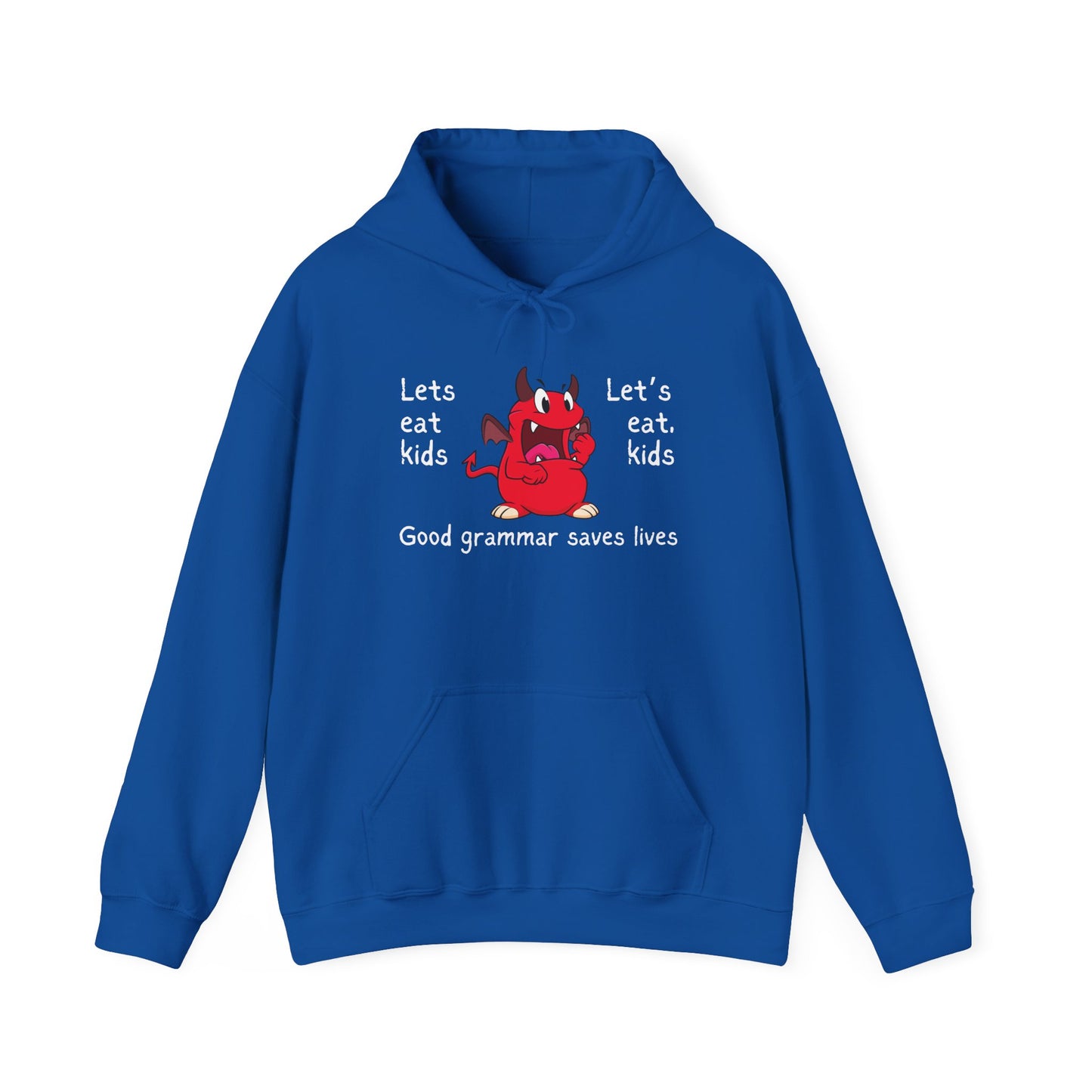Let's Eat Kids Grammar Saves Lives Heavy Blend™ Hooded Sweatshirt
