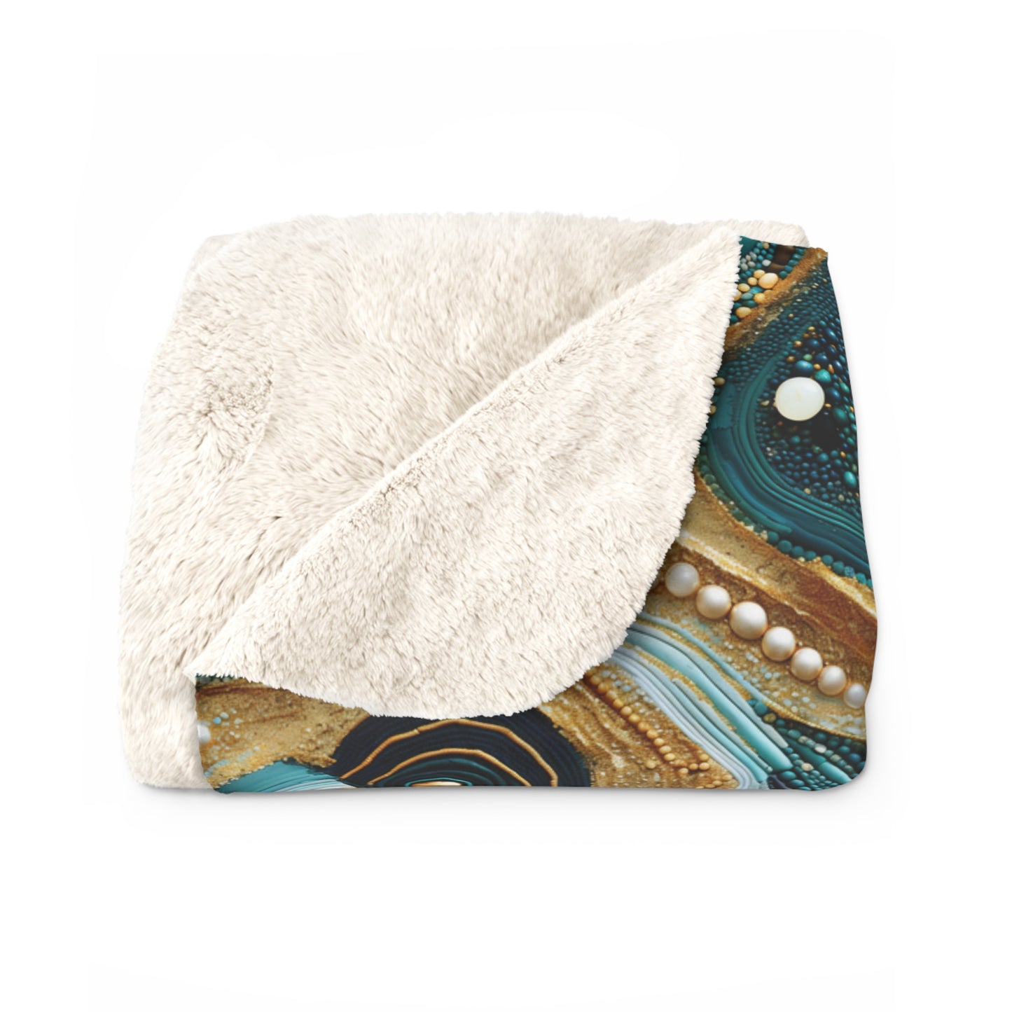Gilded Ocean Veins Basic Bedding Set