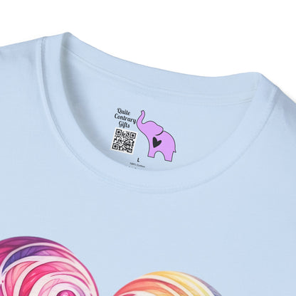 Colorwave Heart Adult T-shirt