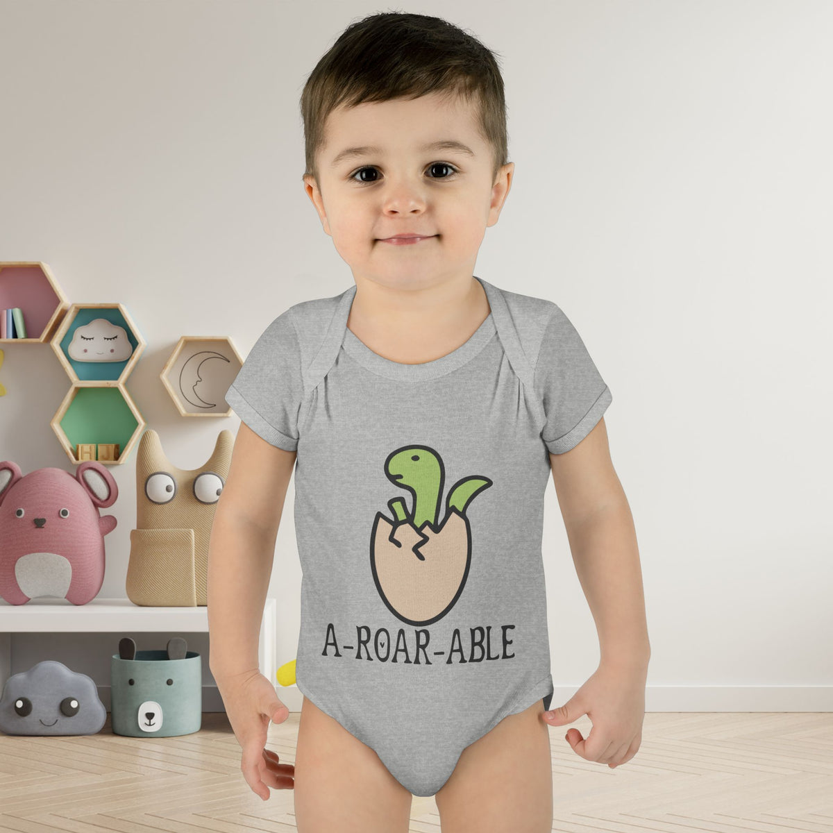 A-Roar-Able Baby Rib Bodysuit
