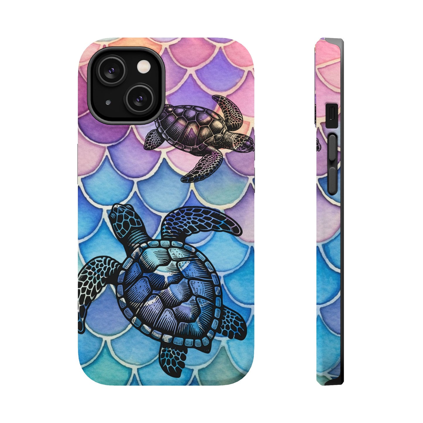 Sea Turtle Silhouette MagSafe® Compatible Tough Case for iPhone