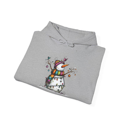 The Snowman Who Loved Butterflies Adult Heavy Blend™ Hoodie