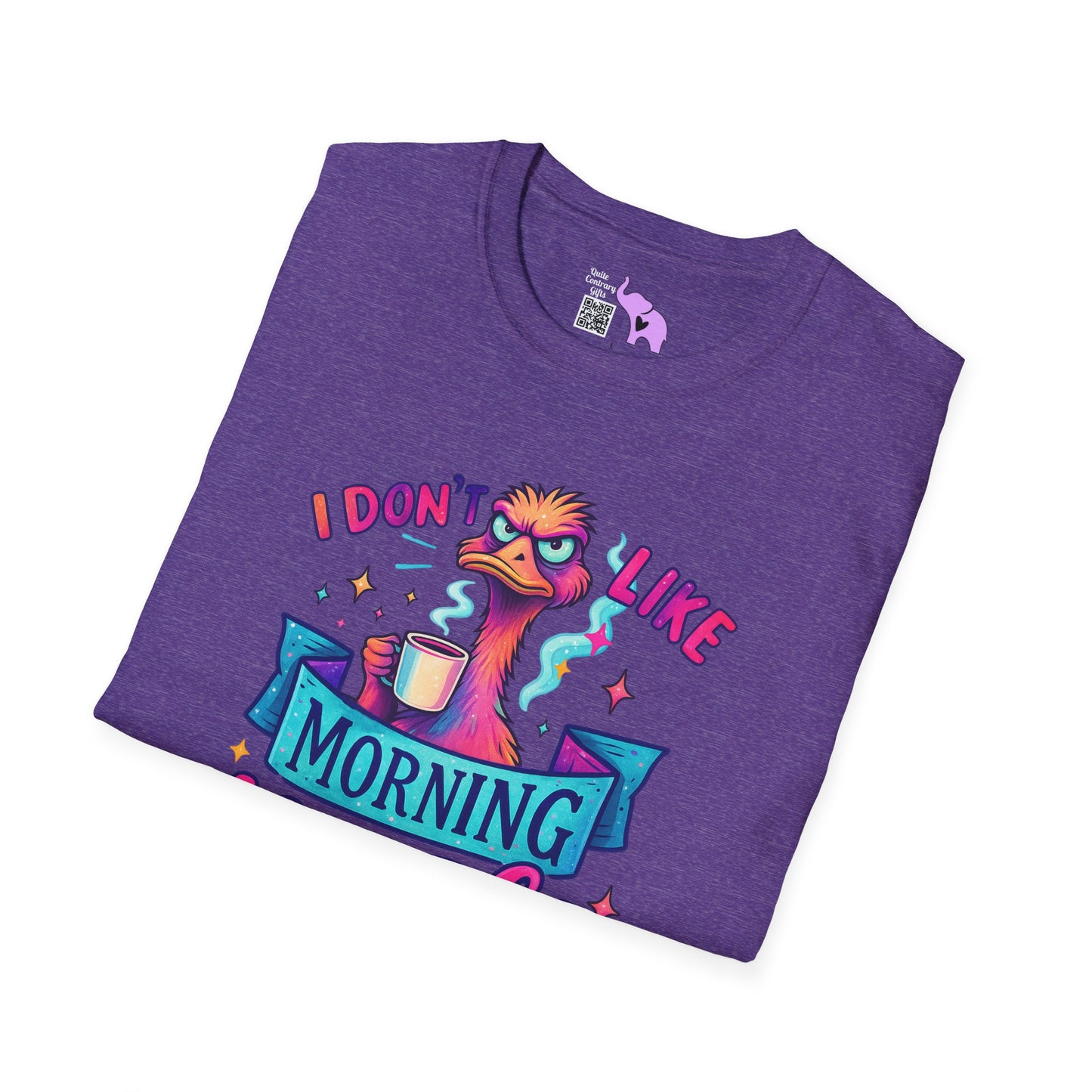 I Don't Like Morning People or People Adult T-shirt