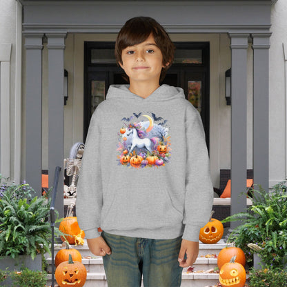 Halloween Unicorn Youth Heavy Blend Hoodie