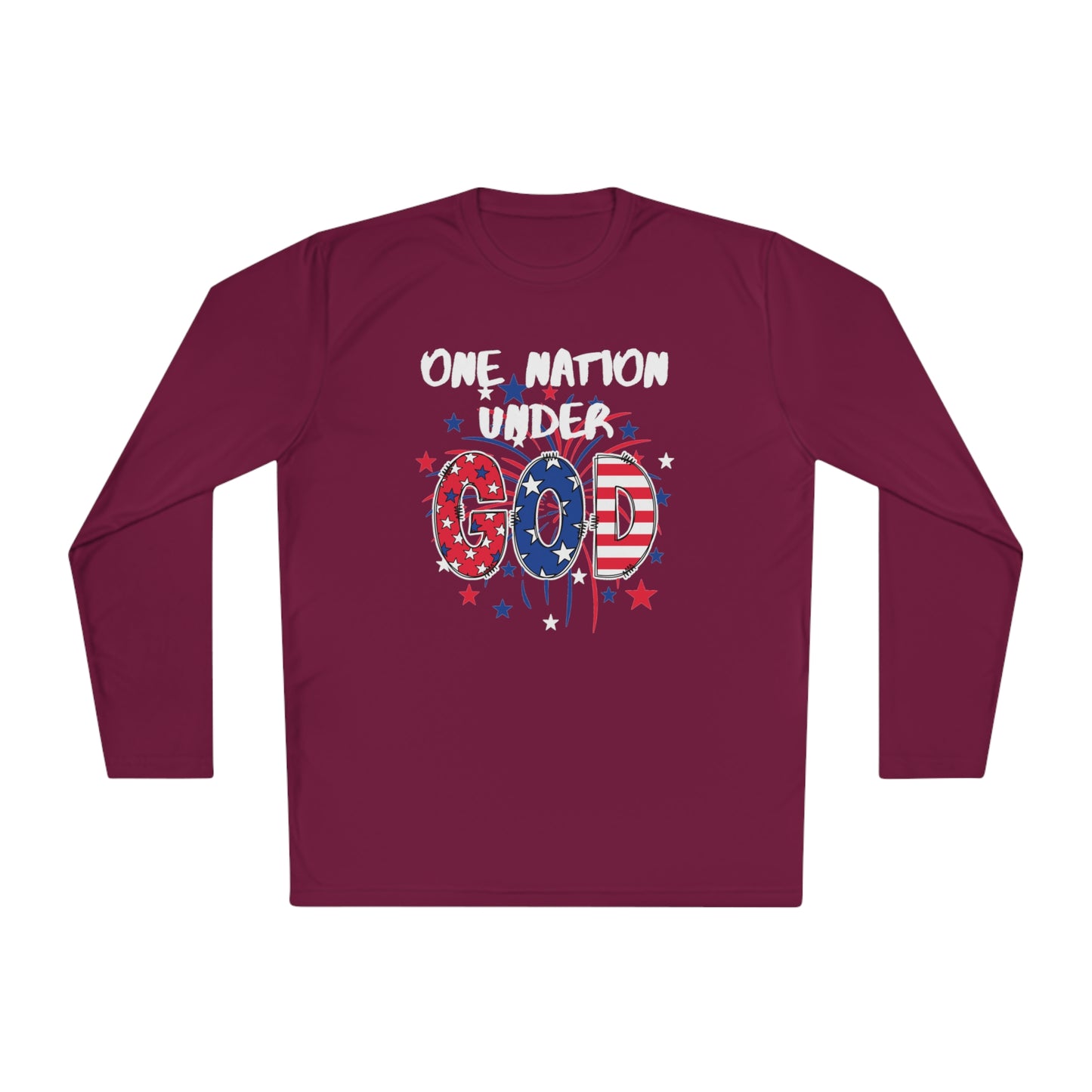 One Nation Under God Unisex Lightweight Long Sleeve Tee