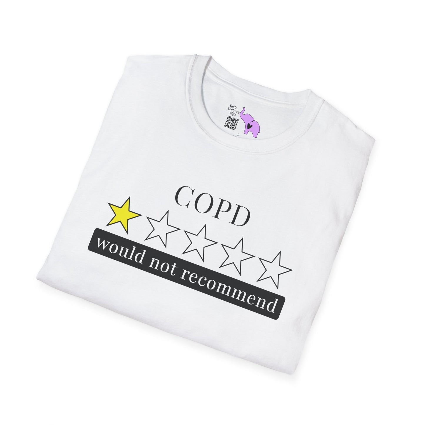 COPD 1 Star Would Not Recommend Adult T-shirt