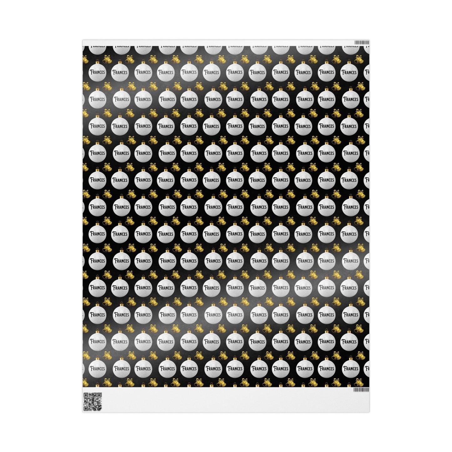 Winter Glam Custom Wrapping Paper (Frances)