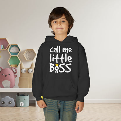 Call Me Little Boss Youth Heavy Blend Hoodie