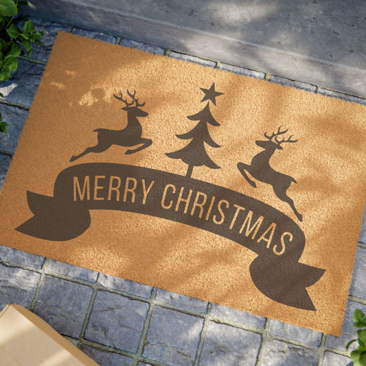 Merry Christmas Coconut Fiber Doormat