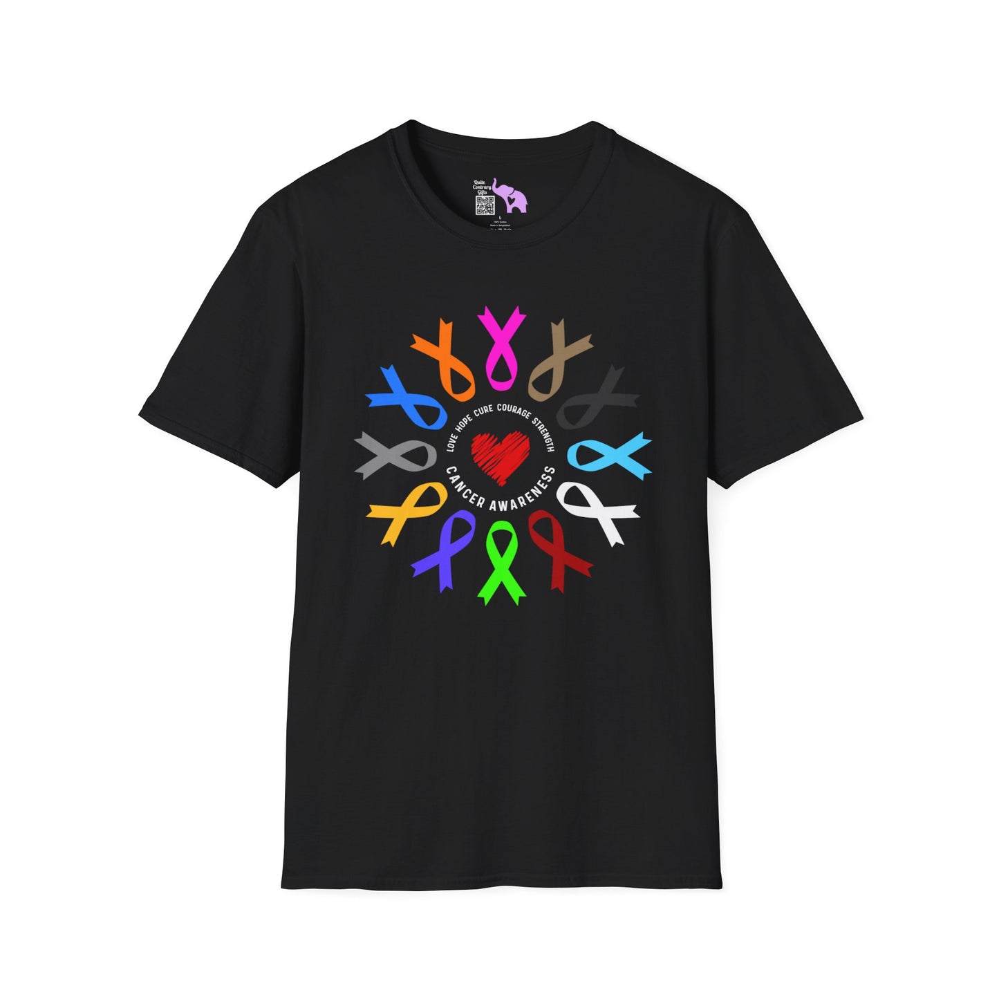 Fight Cancer in All Colors 23 Adult T-shirt