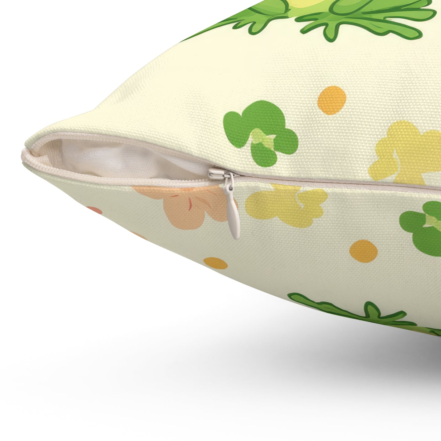 Froggy Meadow Throw Pillow