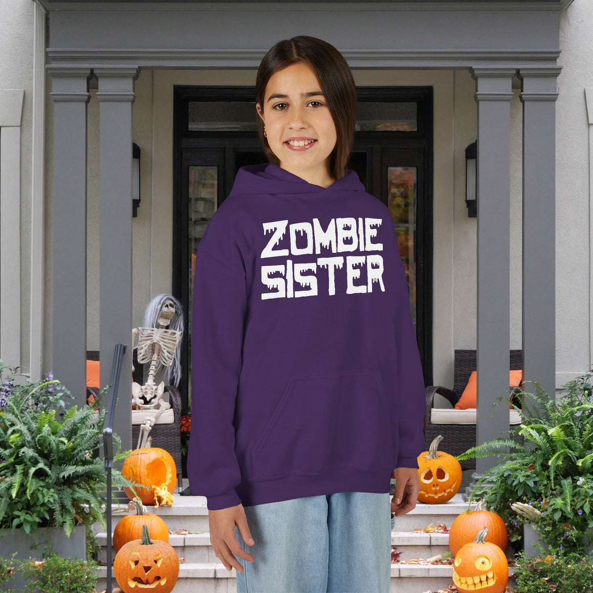 ""Zombie Sister Youth Heavy Blend Hoodie