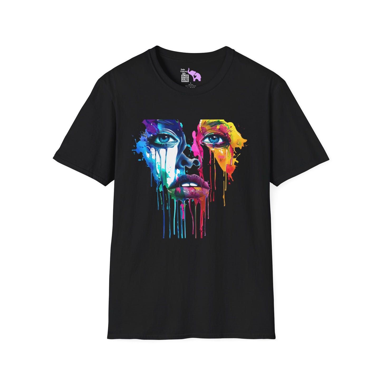 Colorful Face Adult T-shirt