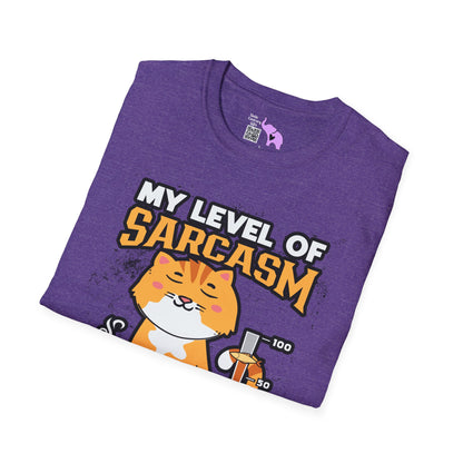 My Level of Sarcasm Adult T-shirt