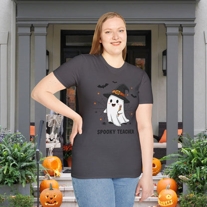 Spooky Teacher Adult T-shirt