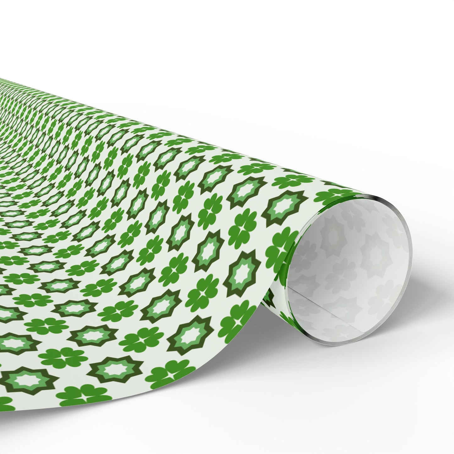 Emerald Star Garden Wrapping Paper