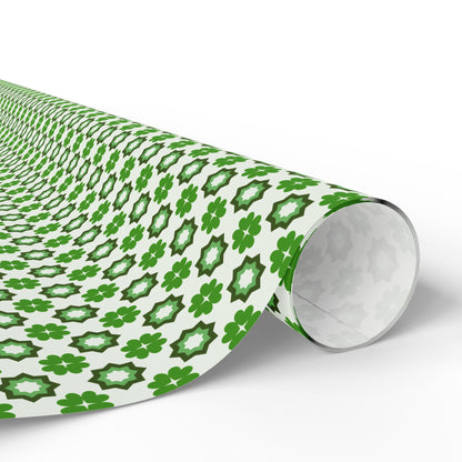 Emerald Star Garden Wrapping Paper