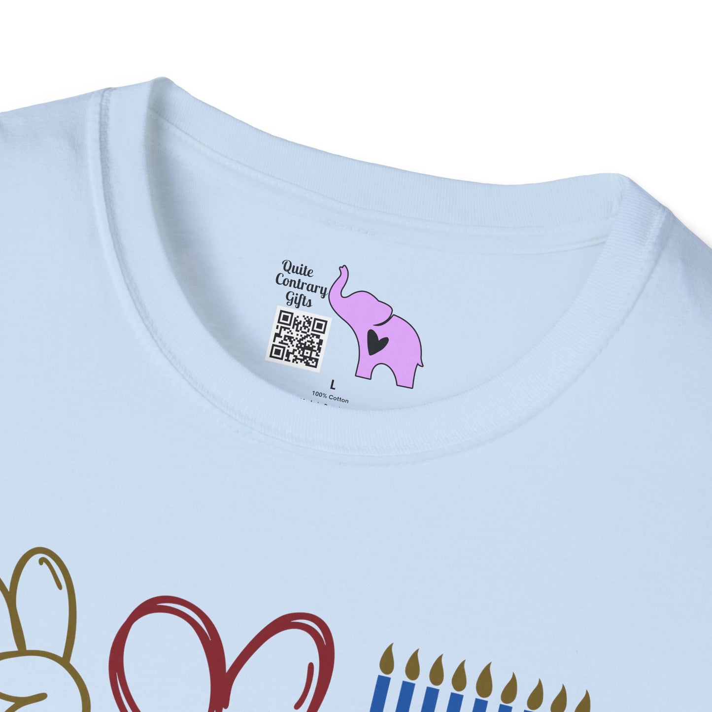 Peace Love Hanukkah Adult T-shirt