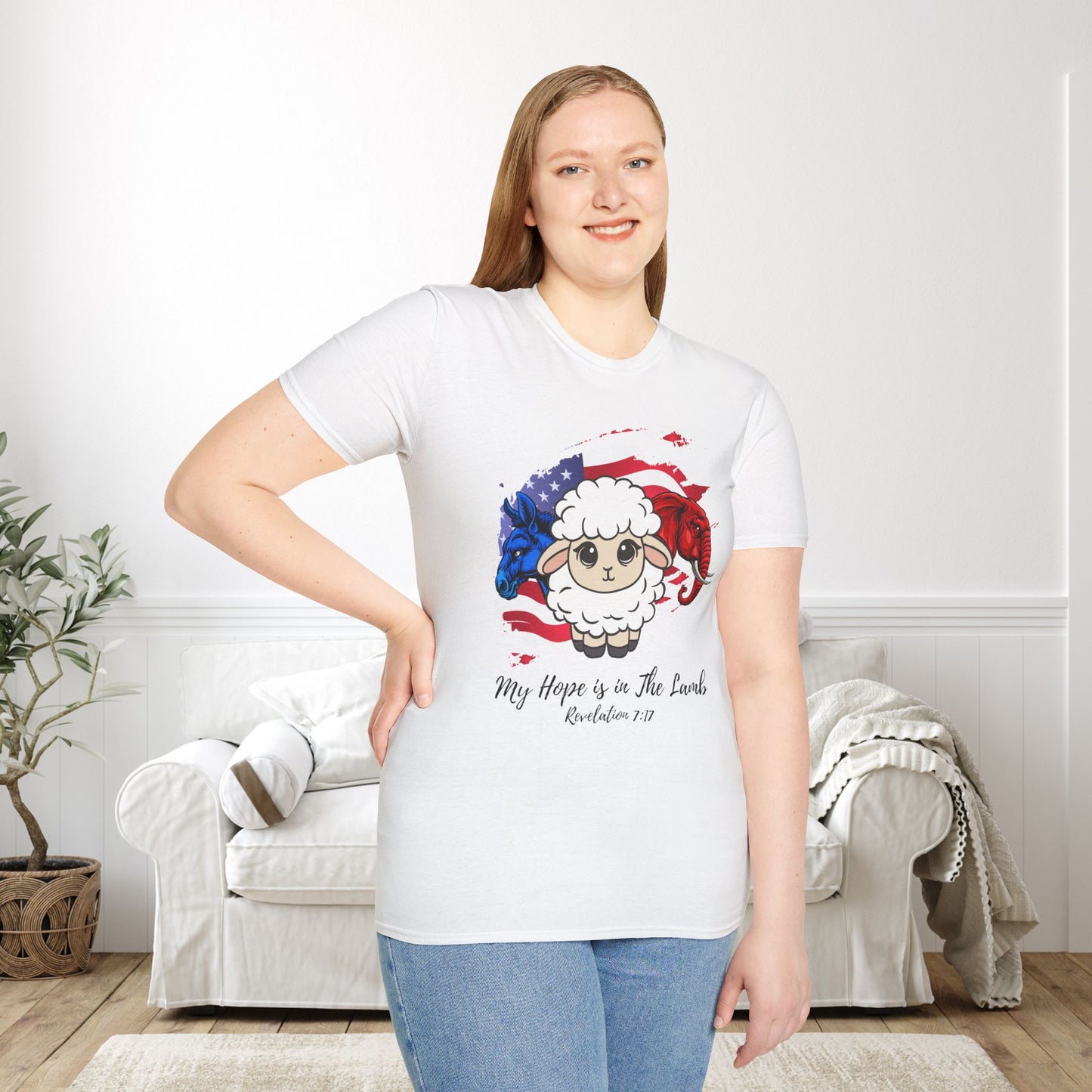 My Hope Is In The Lamb Revelation 7:17 Adult T-shirt