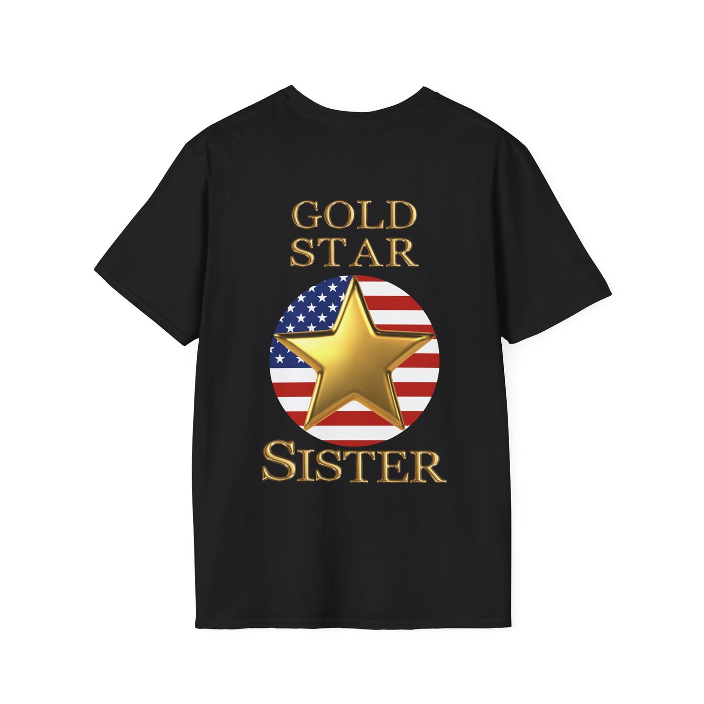 Gold Star Sister Forever Proud Adult T-shirt