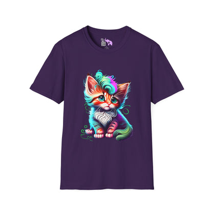 Cute Colorful Kitten 2 Adult T-shirt