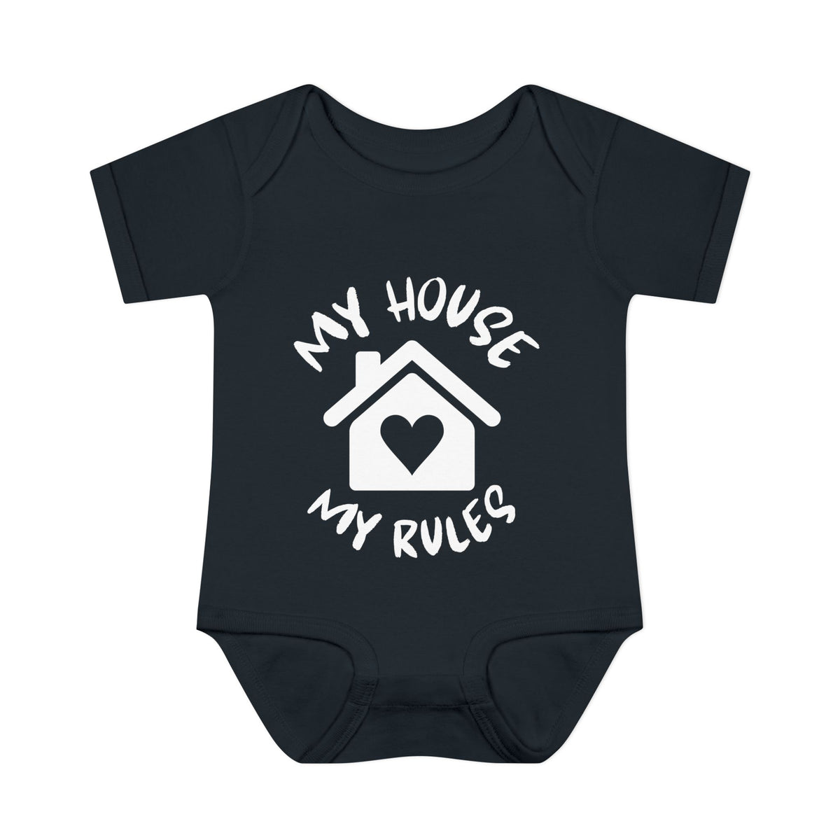 My House My Rules Infant Baby Rib Bodysuit