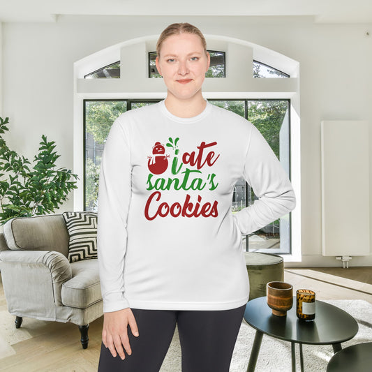I Ate Santa's Cookies Adult Long Sleeve Tee