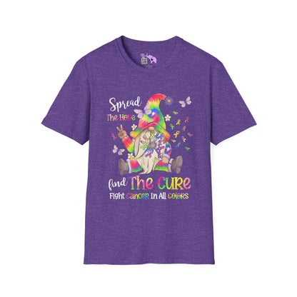 Gnome Spread the Hope Find the Cure All Colors 17 Adult T-shirt