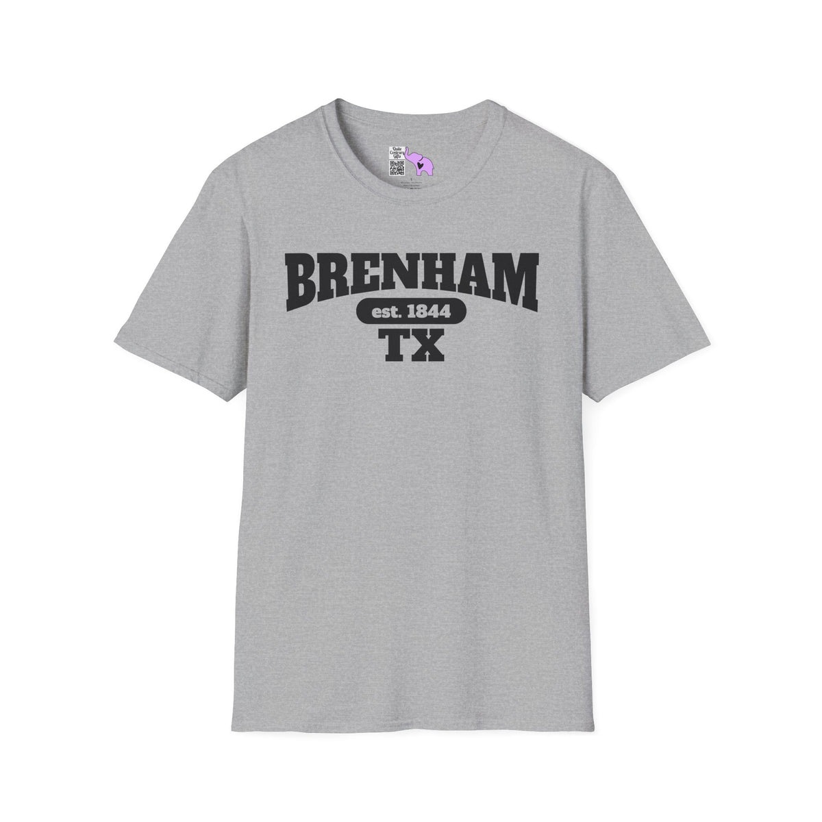 Brenham Tx Est. 1844 Adult T-shirt