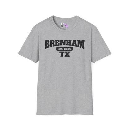 Brenham Tx Est. 1844 Adult T-shirt