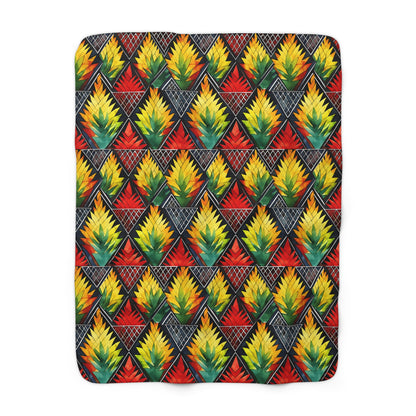 Heritage Harmony Sherpa Fleece Blanket