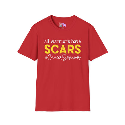All Warriors Have Scars #CancerSurvivor Adult T-shirt