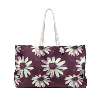Purple Tide Petals Weekender Bag