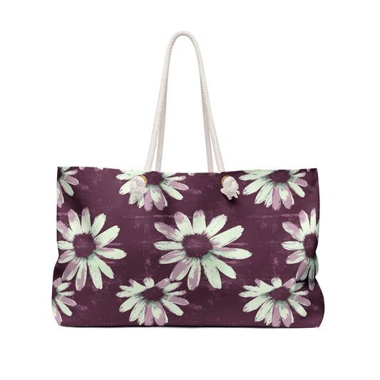 Purple Tide Petals Weekender Bag
