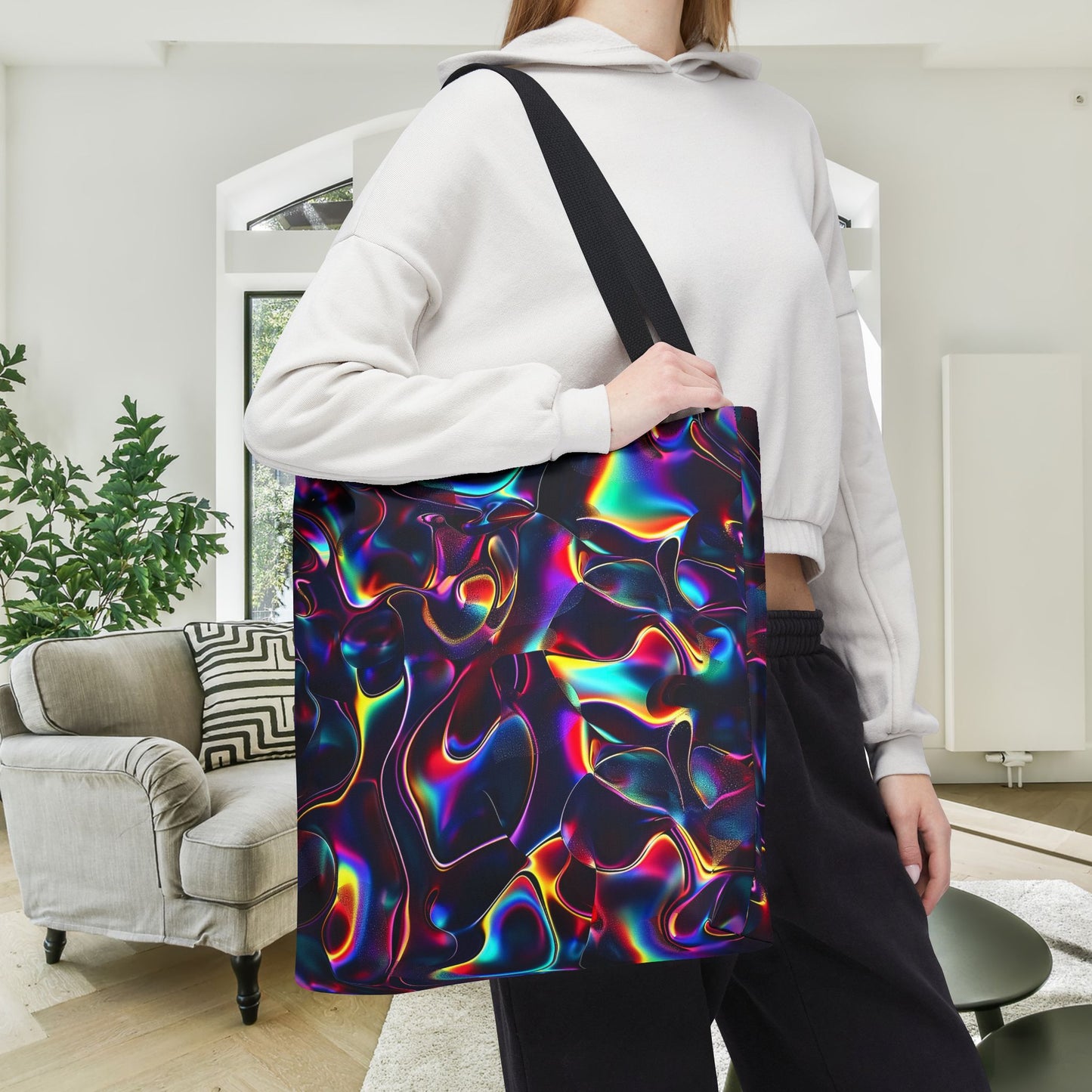 Holographic Mirage Canvas Tote Bag