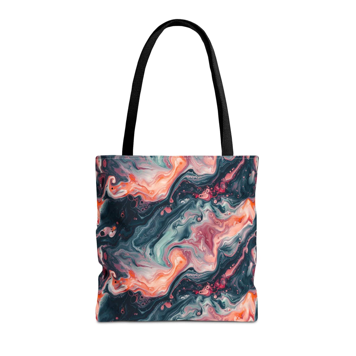 Pink Venom Marble Canvas Tote Bag