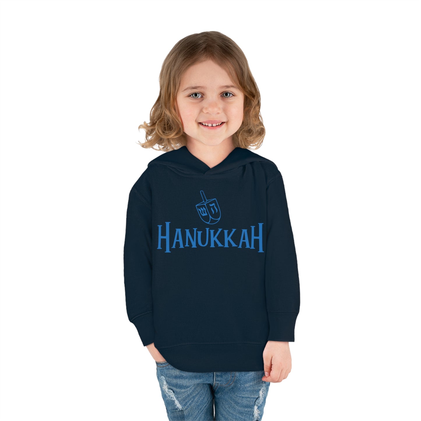 Hanukkah Toddler Pullover Fleece Hoodie