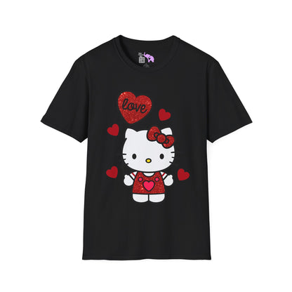 Valentines Hello Kitty Love Adult T-shirt